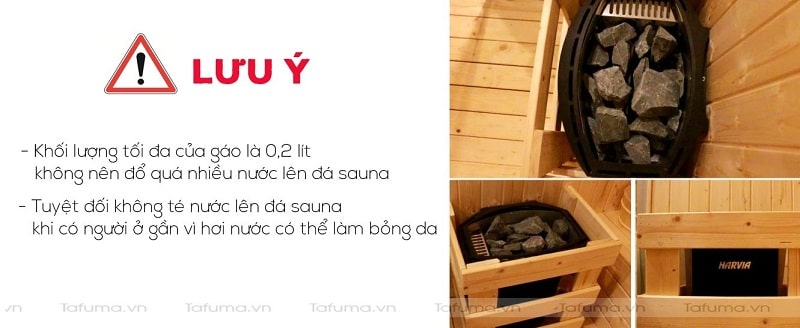 Lưu ý sử dụng bộ xô gáo gỗ sauna