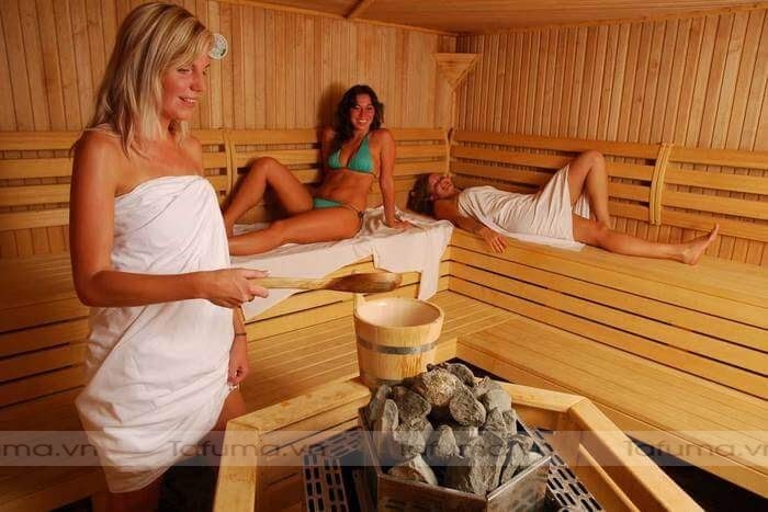 Ứng dụng bộ xô gáo gỗ sauna