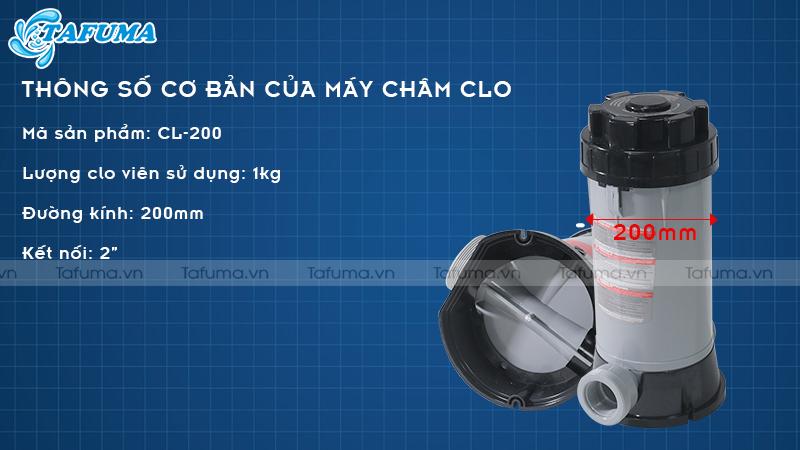 Thông tin kỹ thuật Châm Clo CL-200