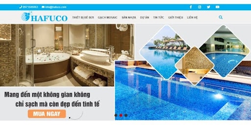 Hafuco cung cấp thiết bị bể bơi ở Đà Nẵng