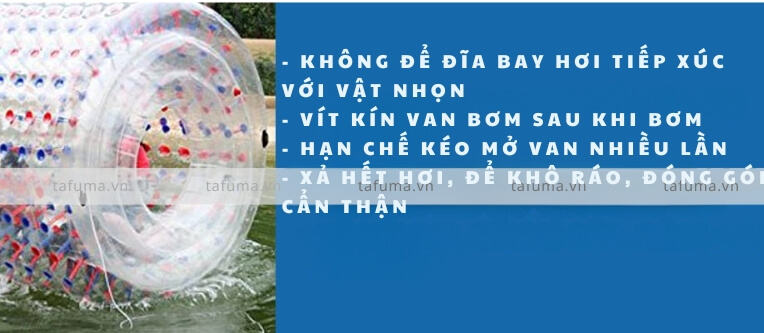 Lưu ý khi sử dụng bóng trụ lăn