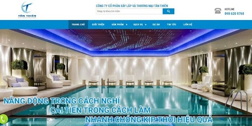 Tân Thiên cung cấp thiết bị bể bơi tại Hà Nội