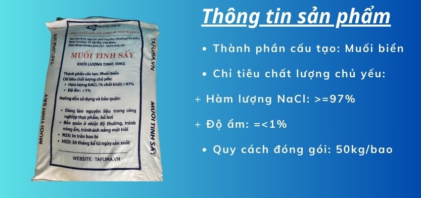 Thông tin muối tinh sấy