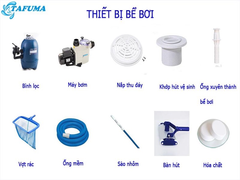 Trọn bộ thiết bị hồ bơi Tafuma Việt Nam phân phối