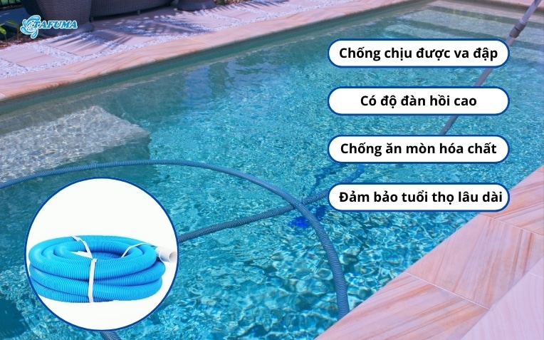 Đặc điểm của ống hút vệ sinh bể bơi