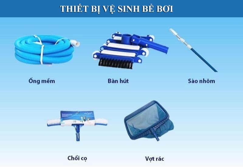 Thiết bị vệ sinh bể bơi