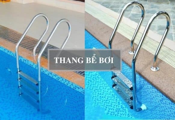 Thang bể bơi thiết kế chắc chắn