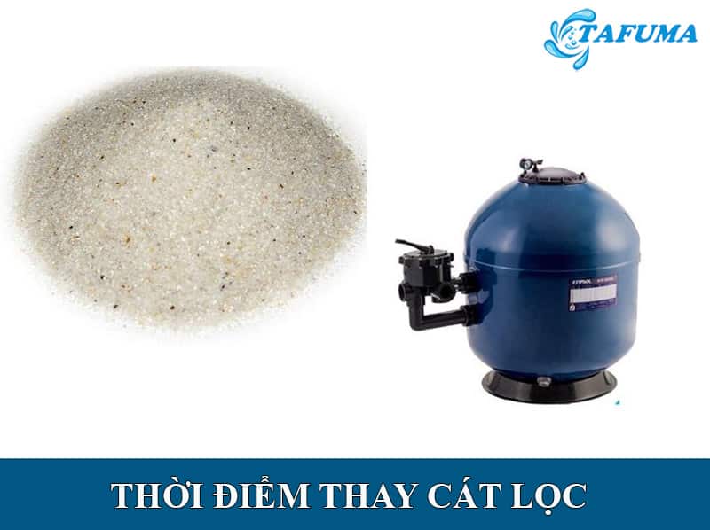 Cần thay cát lọc bể bơi định kỳ