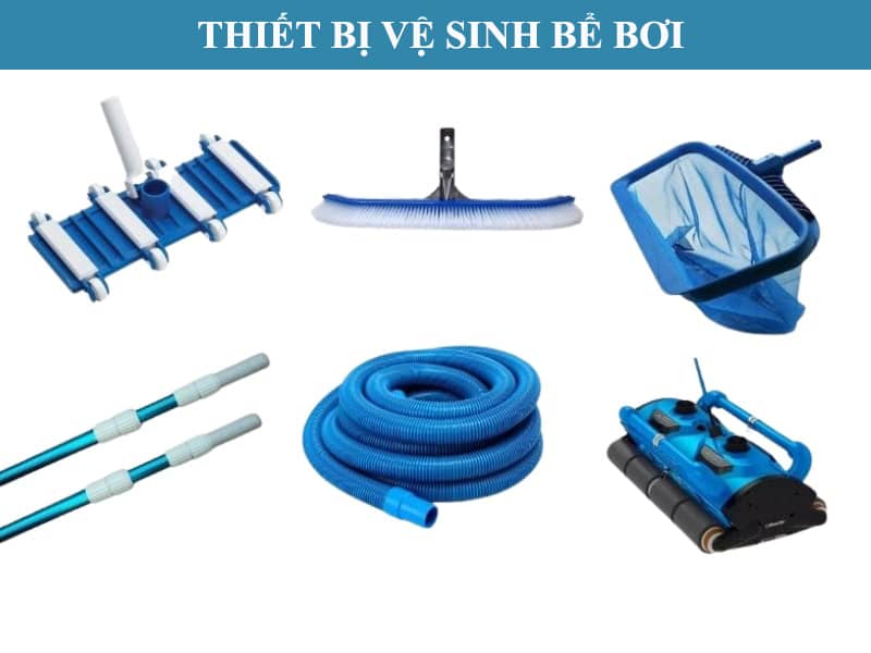 Một số thiết bị vệ sinh bể bơi