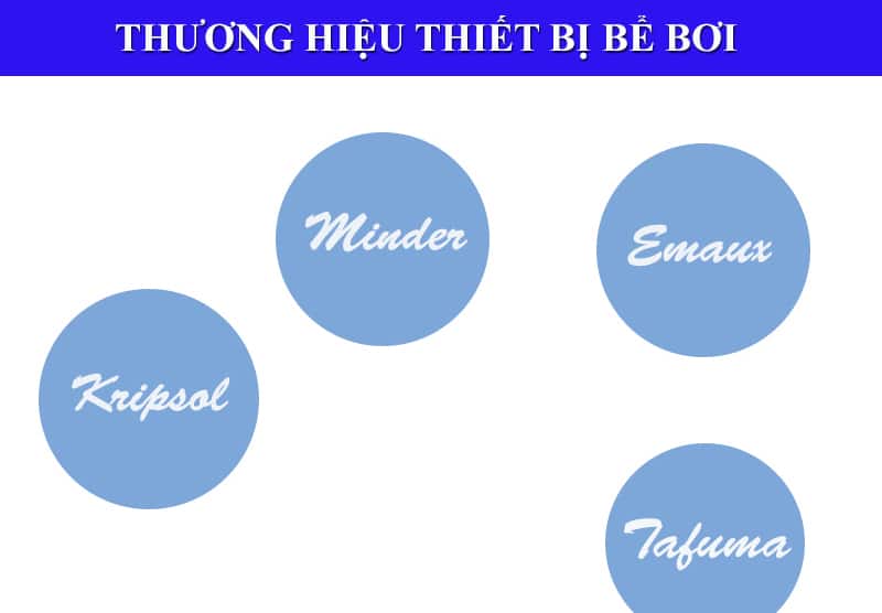 Một số thương hiệu thiết bị bể bơi nổi tiếng