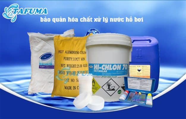 Bảo quản hóa chất xử lý hồ bơi để đảm bảo chất lượng