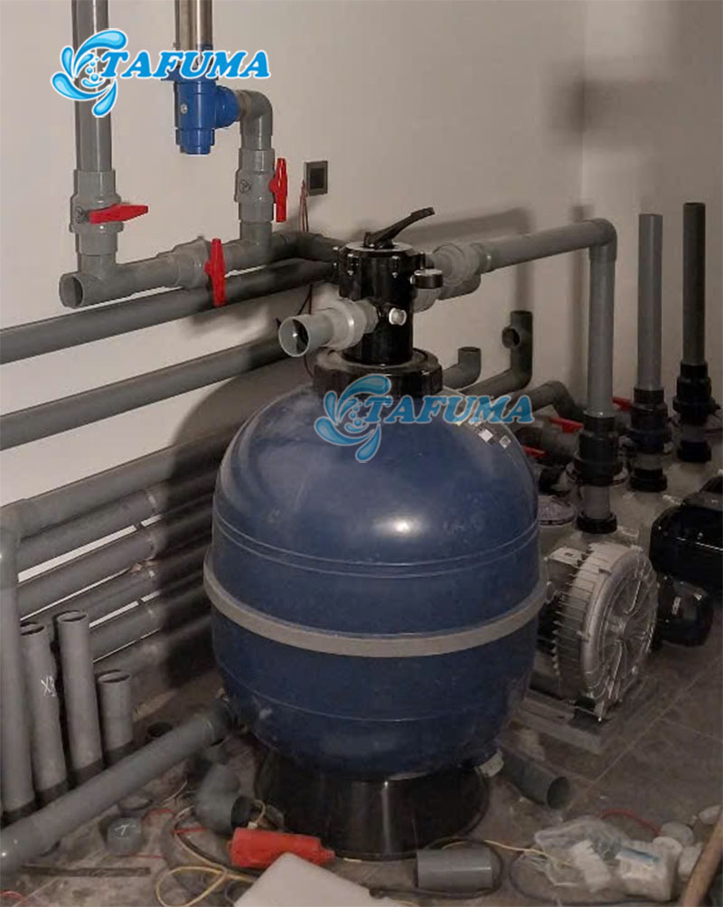 Bình lọc hồ bơi Kripsol của Tafuma lắp đặt cho khách hàng