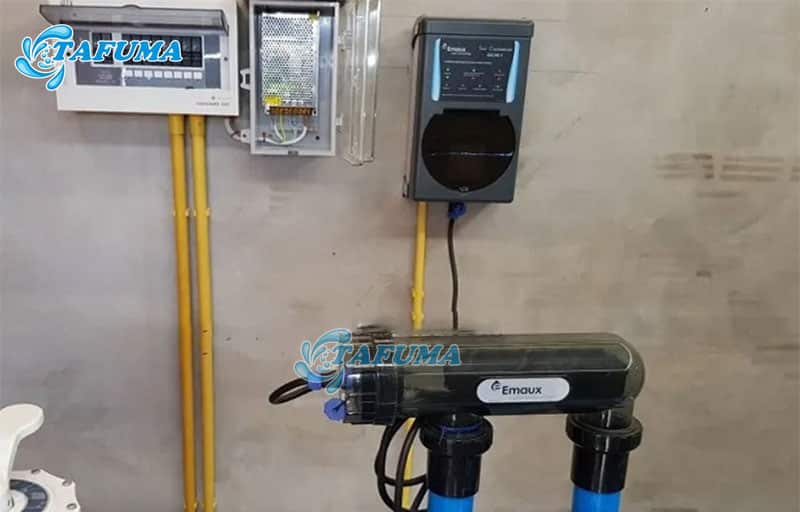 Máy điện phân muối Emaux SSC được Tafuma lắp đặt cho khách hàng