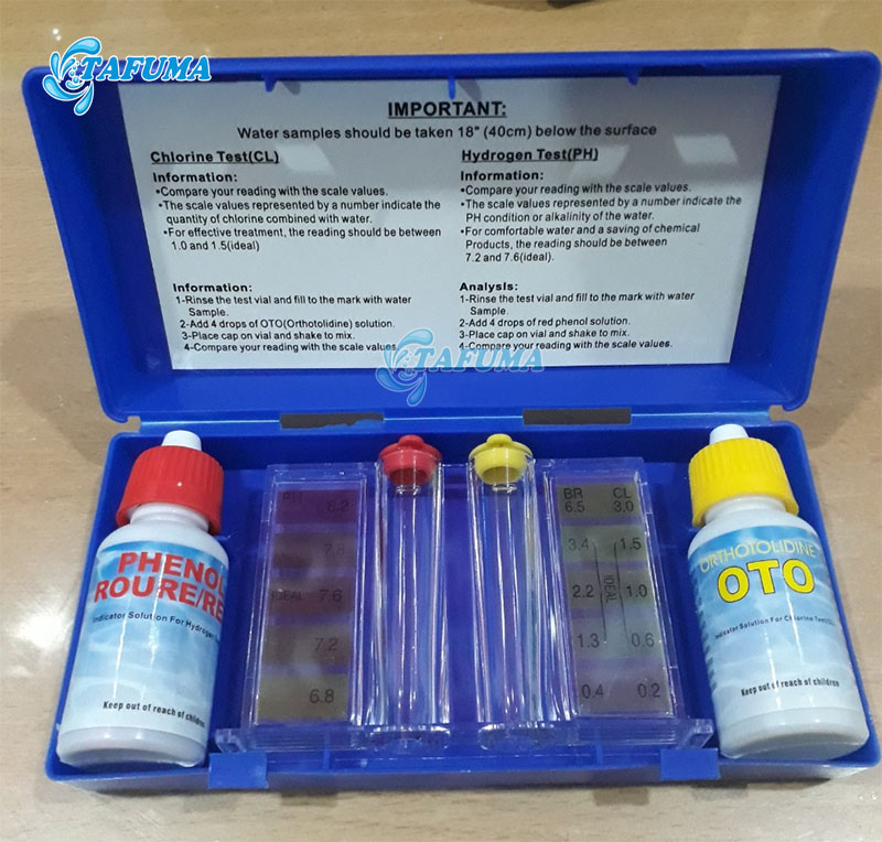 Bộ test nước hồ bơi 