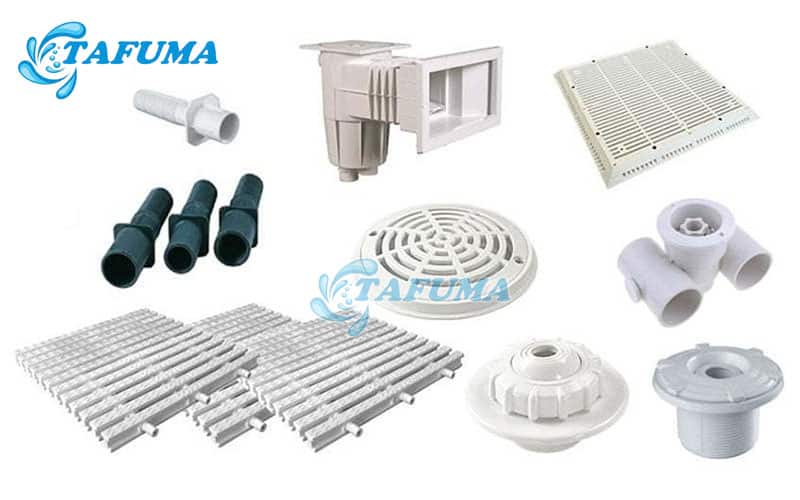 Thiết bị phụ trợ bể bơi được sử dụng nhiều trong các hồ bơi