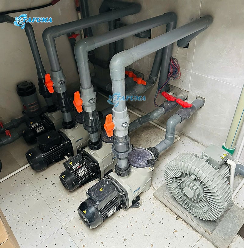Máy bơm hồ bơi được Tafuma lắp đặt cho khách hàng