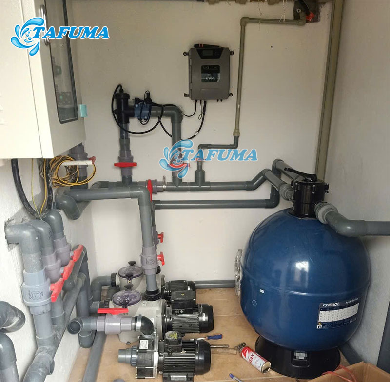 Tạo clo bằng máy điện phân muối