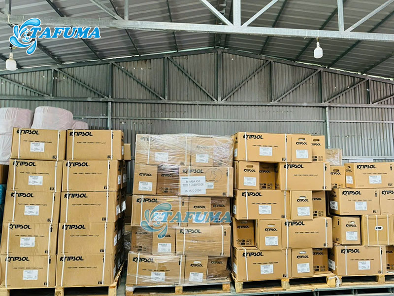 Thiết bị bể bơi tại kho của Tafuma