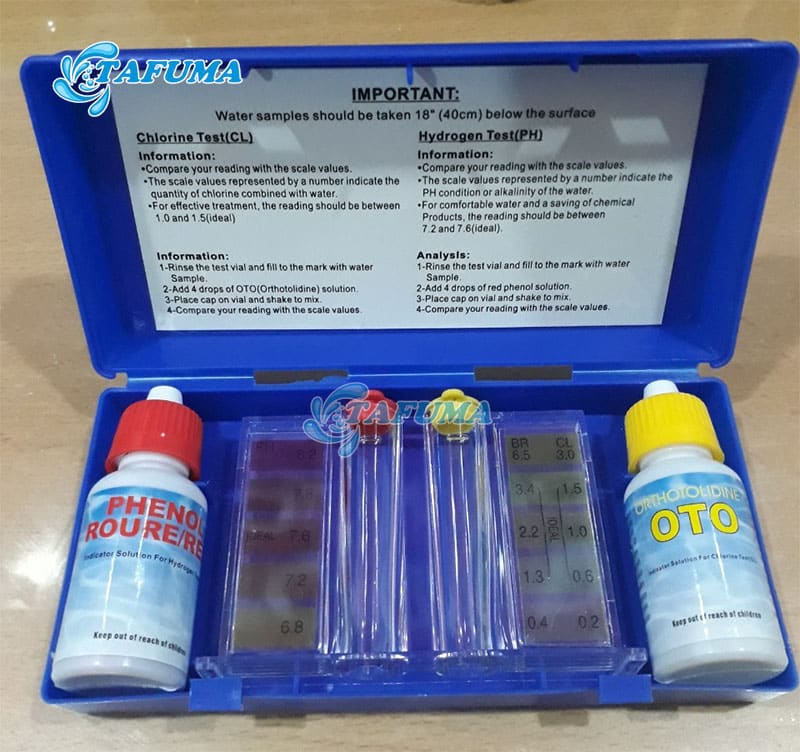Bộ test nước bể bơi chính hãng cho chất lượng đảm bảo