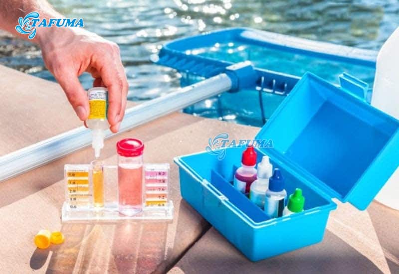 Bộ test nước bể bơi giúp kiểm tra được nồng độ pH chuẩn xác