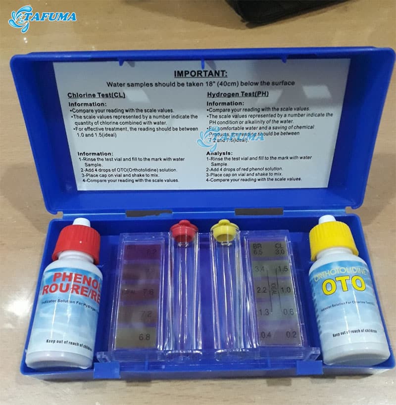 Bộ test nước bể bơi