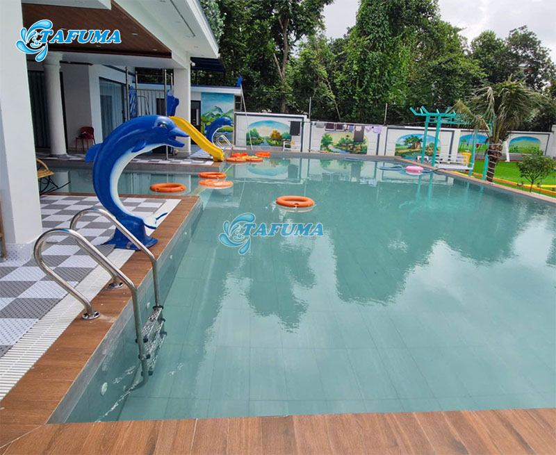 Thang bể bơi Emaux NSF315-P giúp tăng tính thẩm mỹ