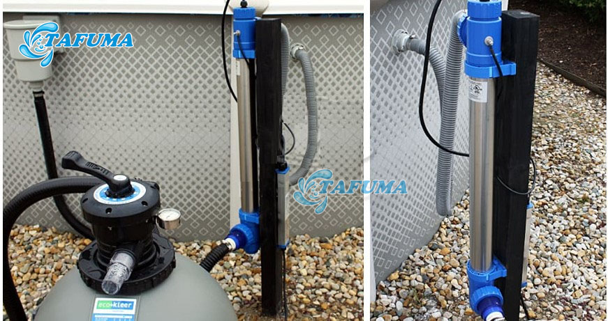 Đèn UV khử trùng nước bể bơi được sử dụng ở nhiều công trình