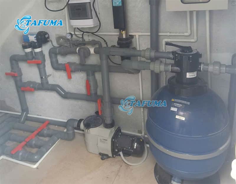 Bình lọc hồ bơi GTV được sử dụng nhiều trong các bể bơi gia đình