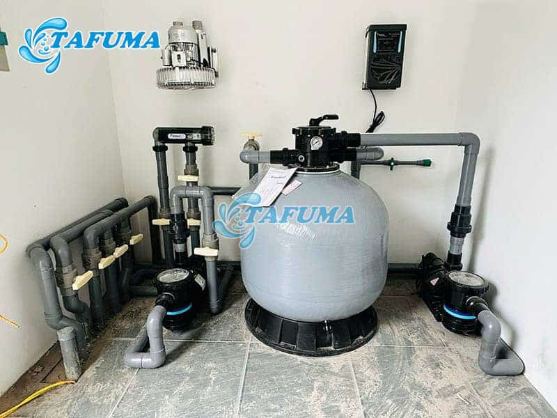 Máy thổi khí lắp đặt giúp hồ bơi trông chuyên nghiệp hơn