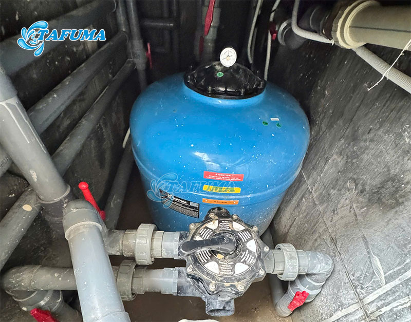 Kiểm tra áp suất của bình lọc sau khi vệ sinh để đảm bảo về đúng chỉ số