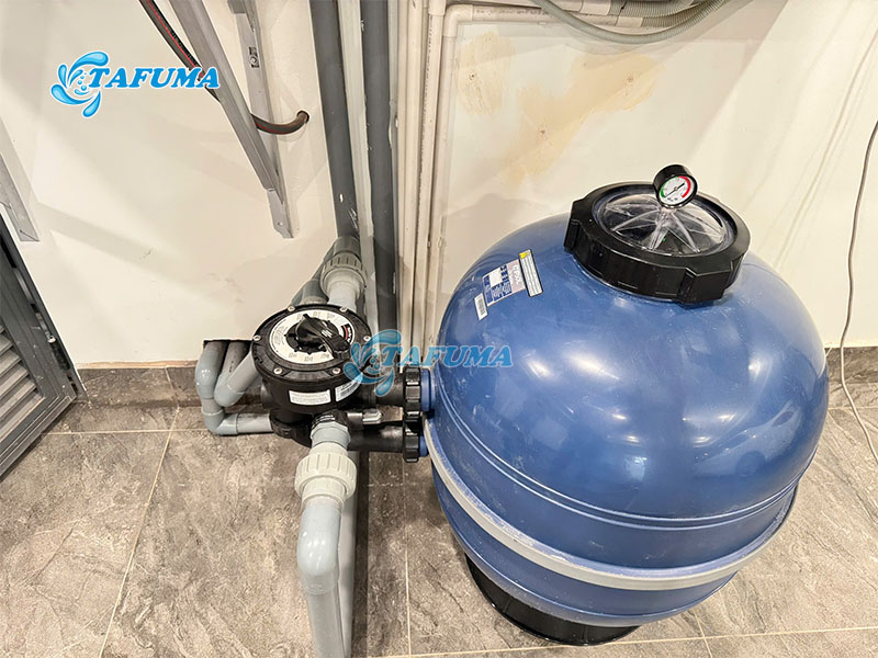 Tiến hành rửa ngược định kỳ để đảm bảo cát lọc làm sạch hiệu quả