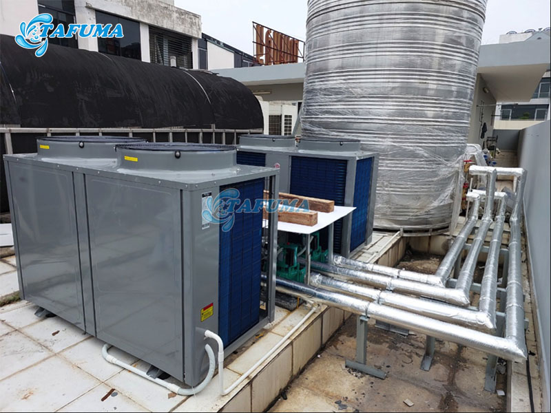 Máy cấp nhiệt tòa nhà giúp làm nước nóng cung cấp cho cả tòa