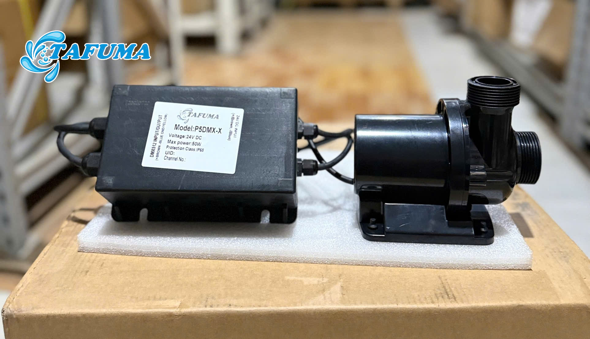 Máy bơm đài phun Tafuma P5DMX-X có thiết kế nhỏ gọn